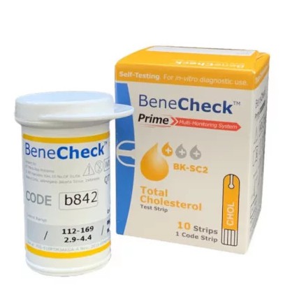 Benecheck Prime - Test Strip Kolestrol / Strip Cek Kolestrol