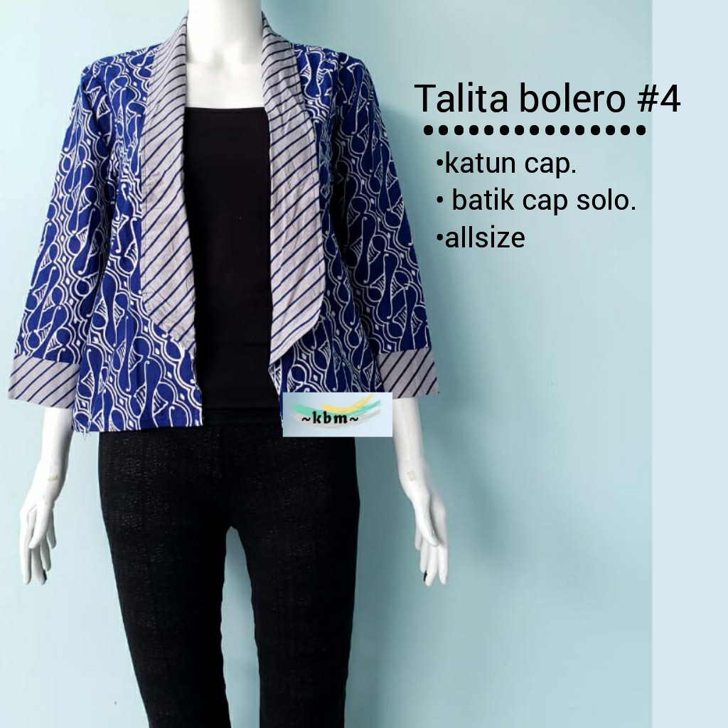 Talita bolero ori batik solo batik modern dan kekinian