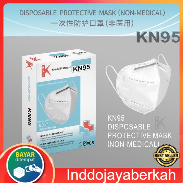 Masker KN95 KSL  / Masker KN 95  / Masker N 95 Surgical Mask Ori berizin CE & FFP2