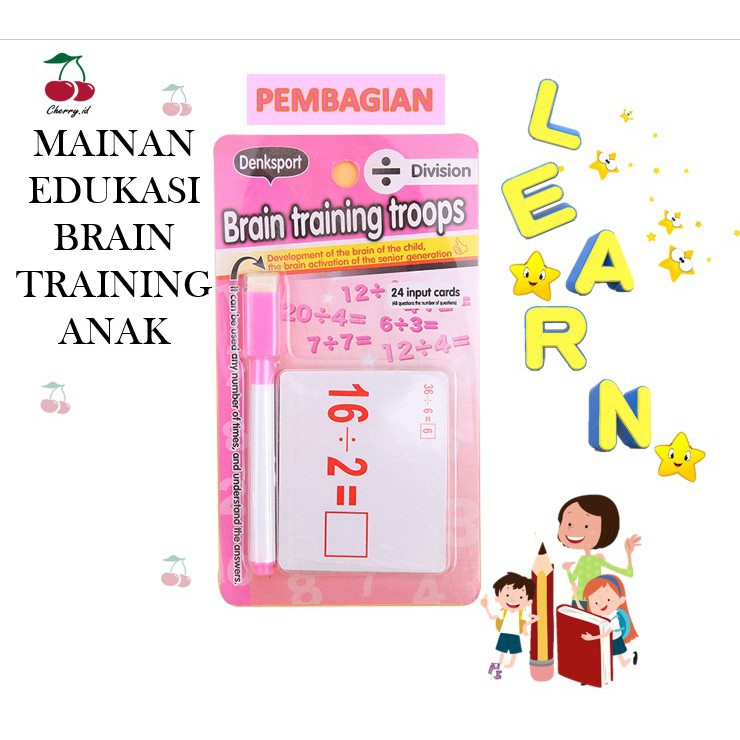 Cherry COD Mainan Edukasi Anak / Mainan Matematika Anak / Mainan Tulis Anak / Mainan Anak Murah PB27