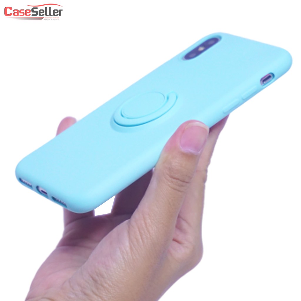 IPHONE 6G  6G+  7G  8G+  XR  XS MAX  X Series  Silicone Soft Case iRing CaseSeller