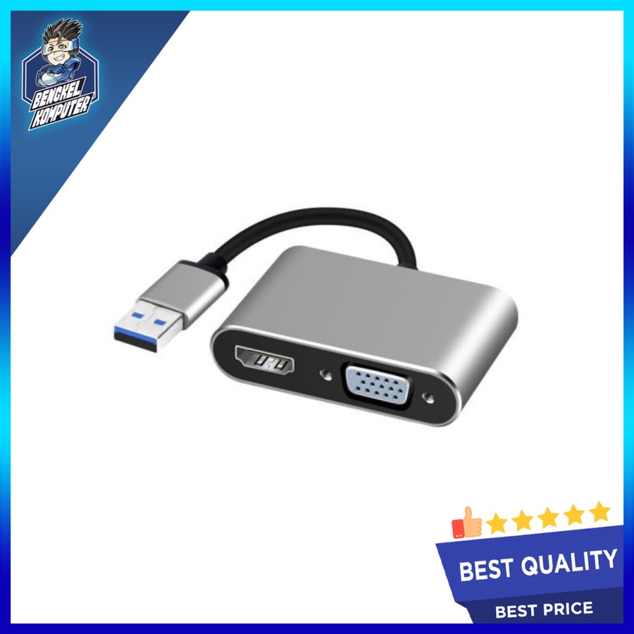 CONVERTER CABLE USB 3.0 TO VGA DAN HDMI