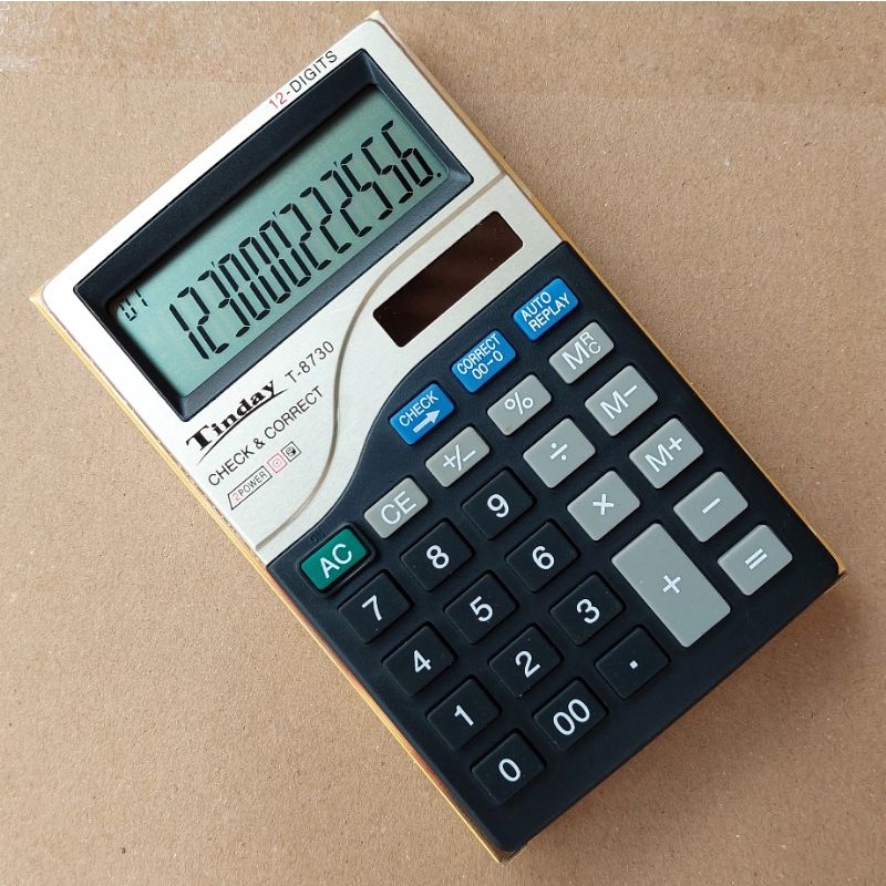 

Kalkulator Mini 12 Digit Calculator Dagang Mini Saku Check & Correct 2 Power