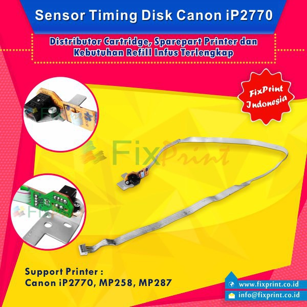Sensor Timing Disk   Pembaca Sensor Encoder Bulat Canon ip2770 2770 mp258 mp287 Used