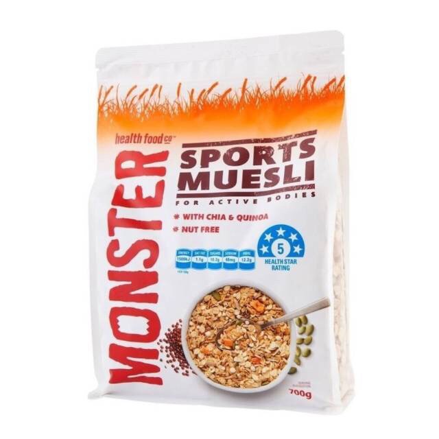 Khas MONSTER Sports Muesli 700gr cereal sereal Sport chia