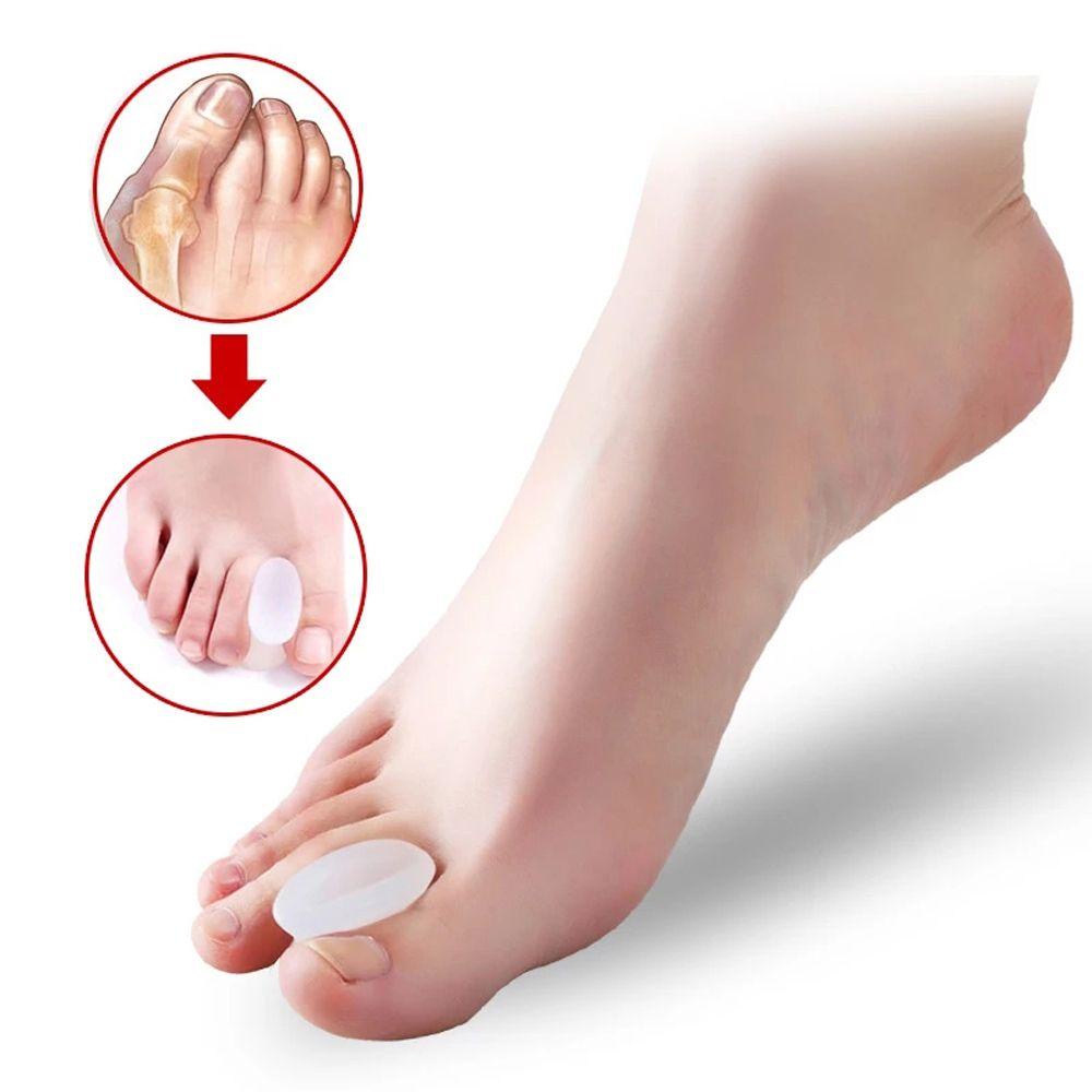 MXBEAUTY Pemisah Kuku Kaki Bunion Putih Tulang Pedicure Perawatan Pelindung Jempol Nail Art Alat Perata Jari Kaki