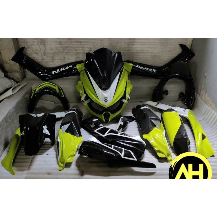 PAKET FULL BODY ALL NEW NMAX PREDATOR HIJAU STABILO HITAM TRANSFORMER LIMITED EDITION