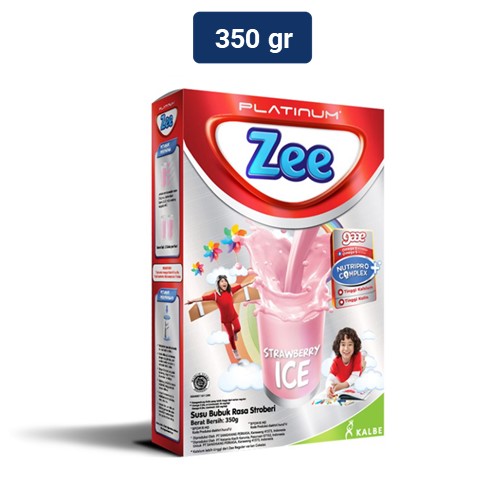 Zee Platinum Susu Bubuk Strawberry Ice 350 gr