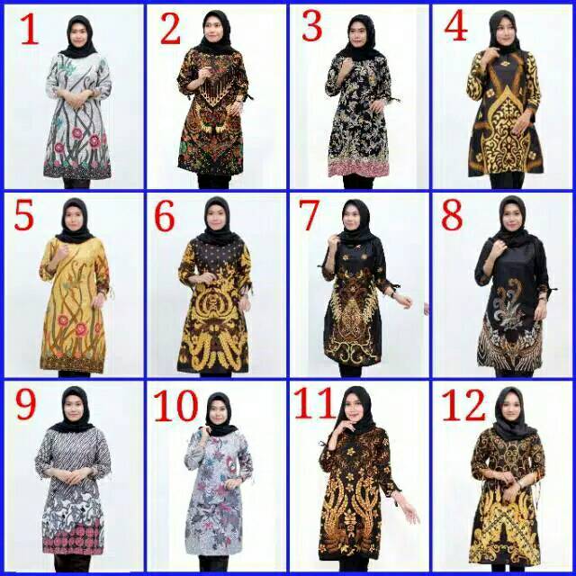 Batik Dolby Dolbi Dobby Doby Tenun Sutra Tulis Katun ATBM Baron ATASAN BATIK WANITA sogan SRG308