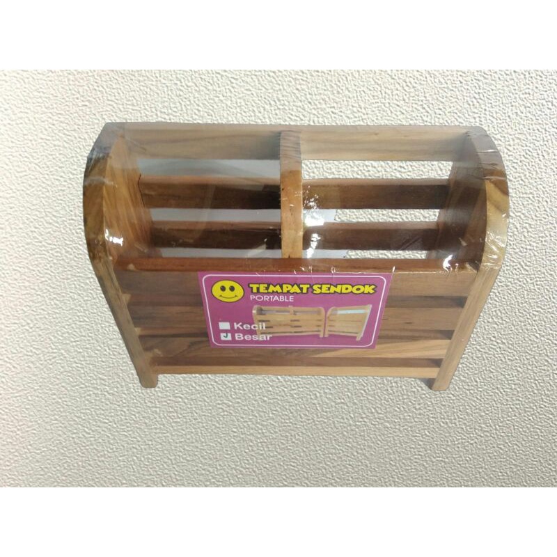 TEMPAT SENDOK / WADAH SENDOK BAHAN KAYU