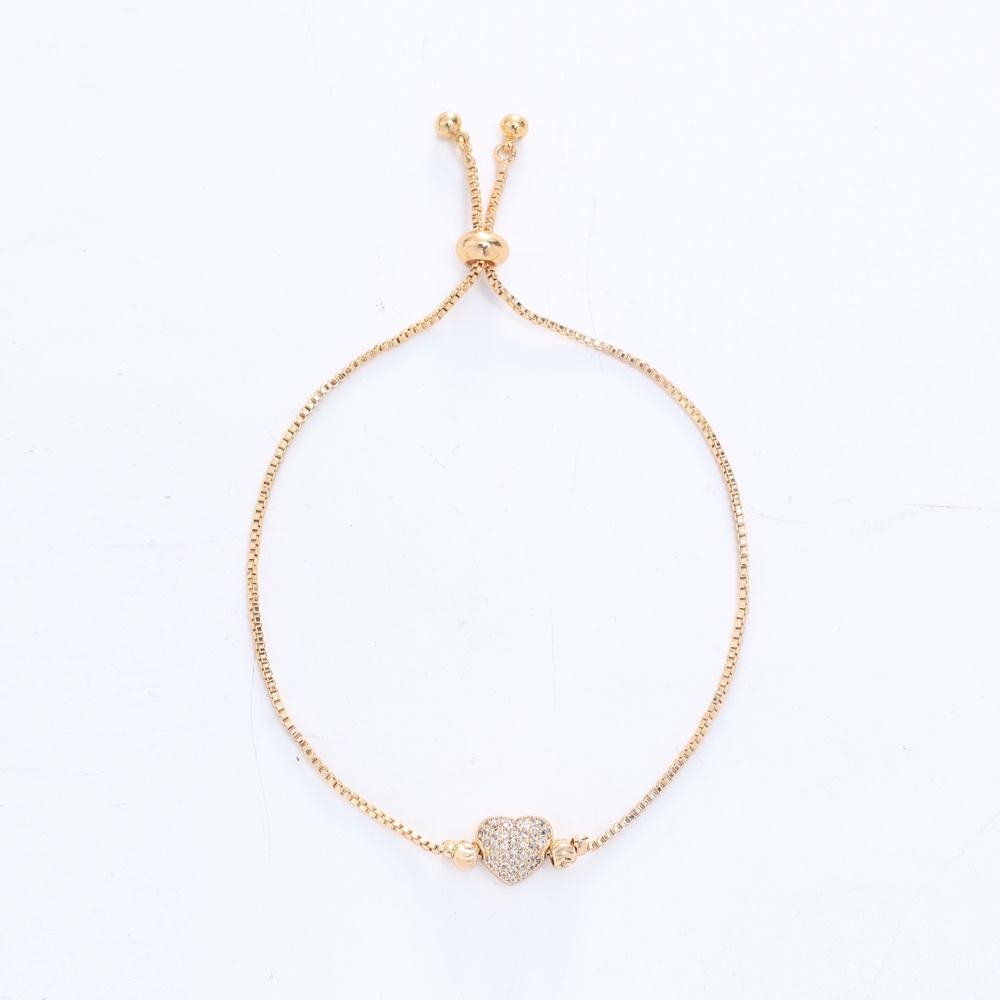 ✨♥️✅COD Gelang Titanium Anti Karat Rose Gold  Aksesoris Fashion Gelang Serut Rantai Wanita Murah D388