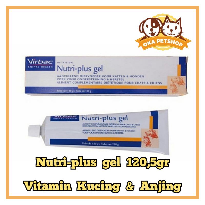 Nutriplus Gel 120,5gr - Vitamin Kucing Anjing Virbac Nutri Plus 120 gram