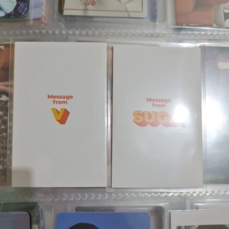 MESSAGE CARD ALBUM BUTTER PTD BTS V SUGA