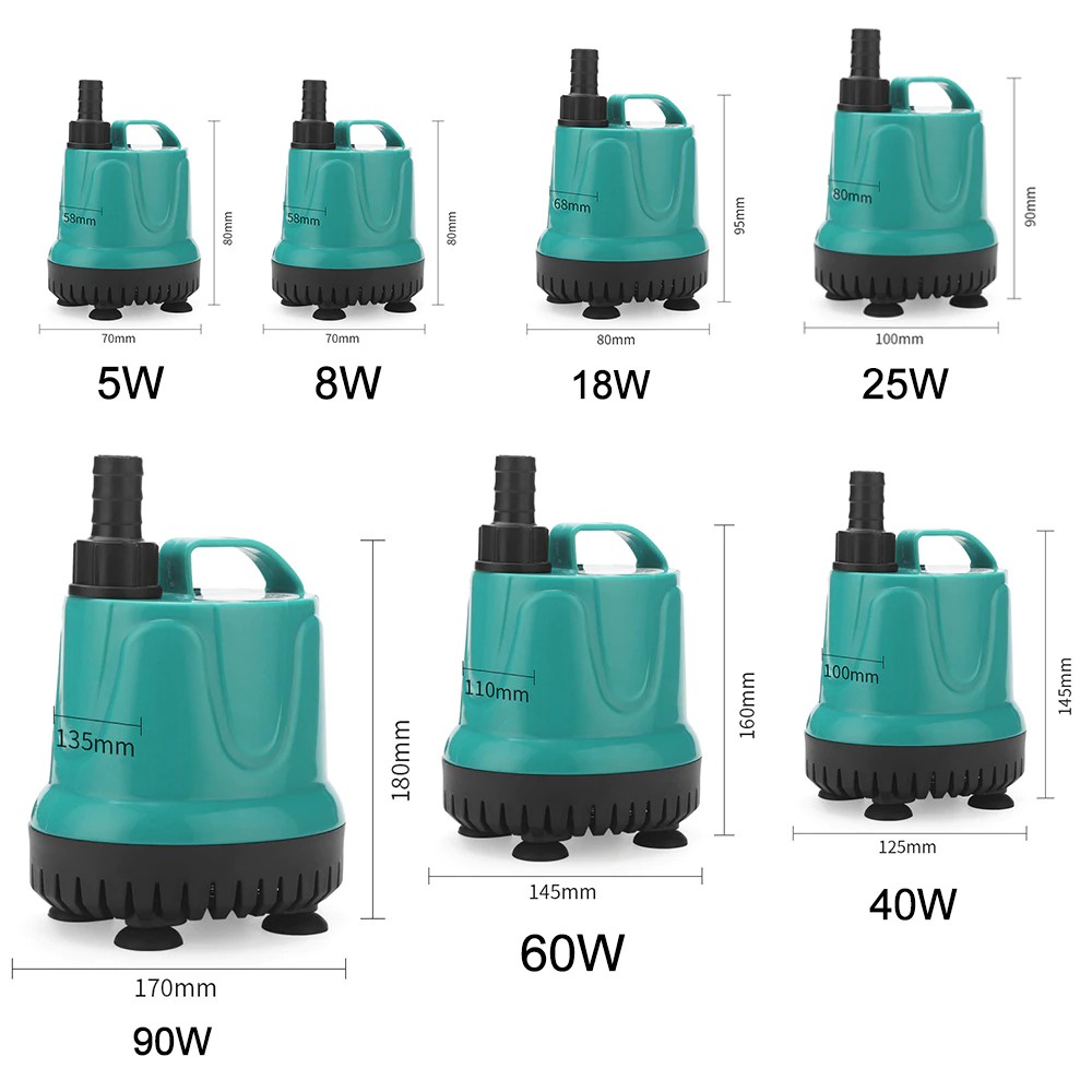 Seven Master EB-A1000 Pompa Air Aquarium Ultra Quiet Submersible Pump Fish Tank 25W