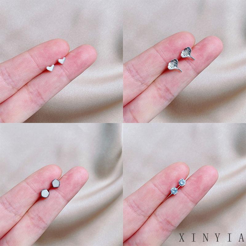 【COD】Anting Tusuk Motif Hati Kecil Lucu Ala Korea Untuk Wanita