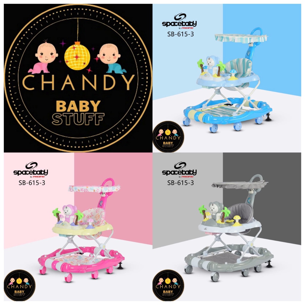 BABY WALKER SPACE BABY SB 615-3 ADA REM BISA AYUN