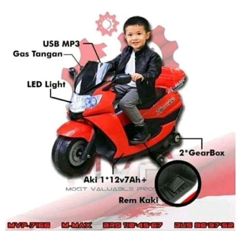 Motoran aki anak N MAX MVP 7166