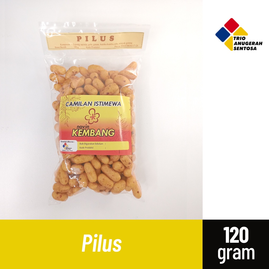 

Snack Pilus Bangkok / Pilus Pedas / Telur Ikan Bangkok 120gr - Camilan merk Kembang
