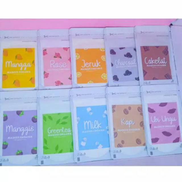 MASKER WAJAH ORGANIC / MASKER BUBUK