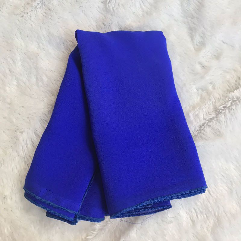 Selendang bali 2,5 m | Selendang crep cerah warna warni-Royalblue