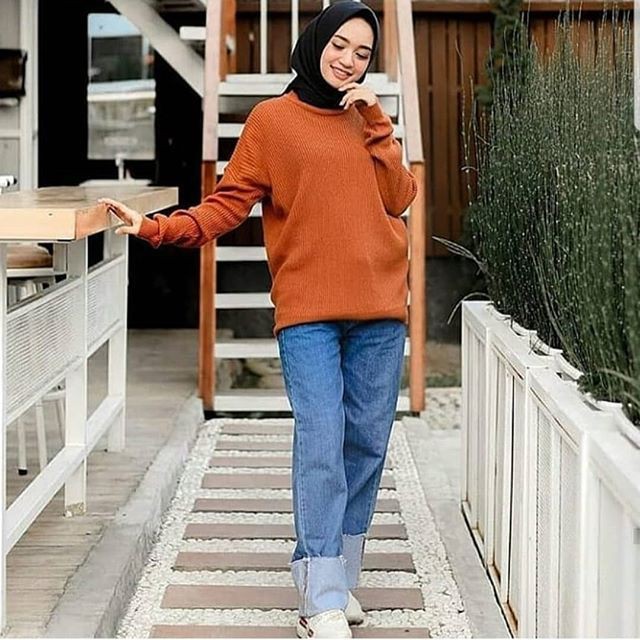 Boxi sweater rajut/sweater anak remaja