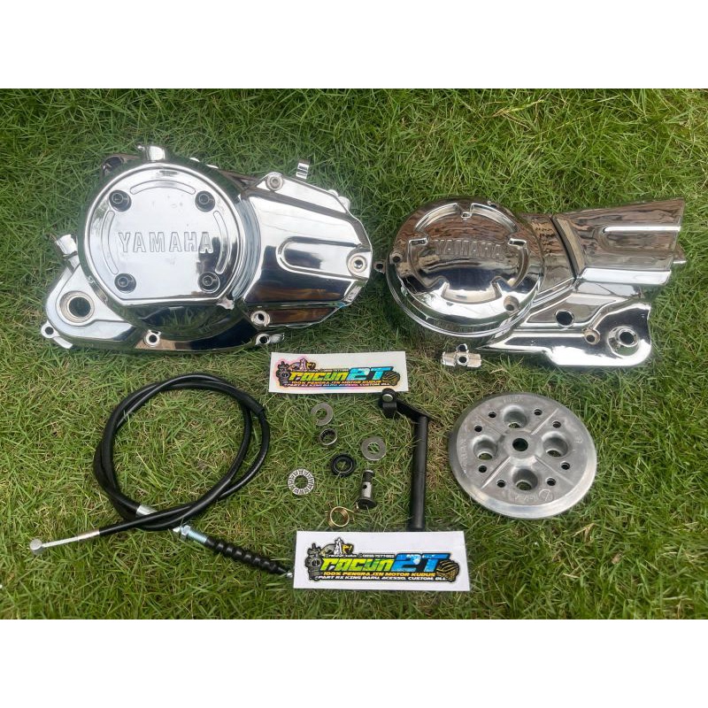 bak blok kalter block cover mesin kopling kanan RX king new model ninja CROM