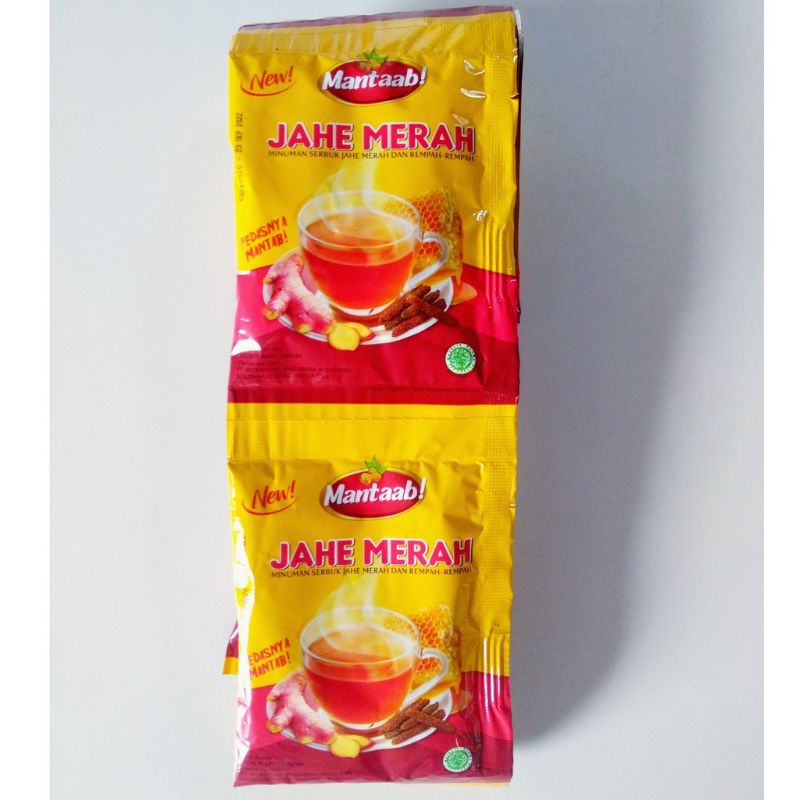 

Mantaab Jahe Merah (Renceng) Isi 12 Sachet