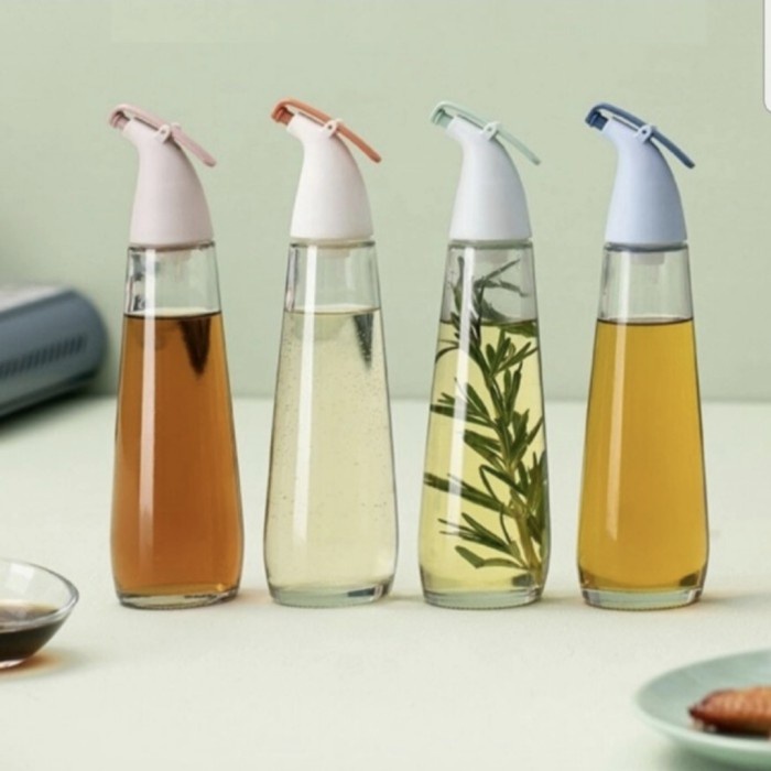 BISA COD - Oil Bottle CF061 Pourer Estetik Botol Kaca Minyak Kecap Bumbu Serbagna