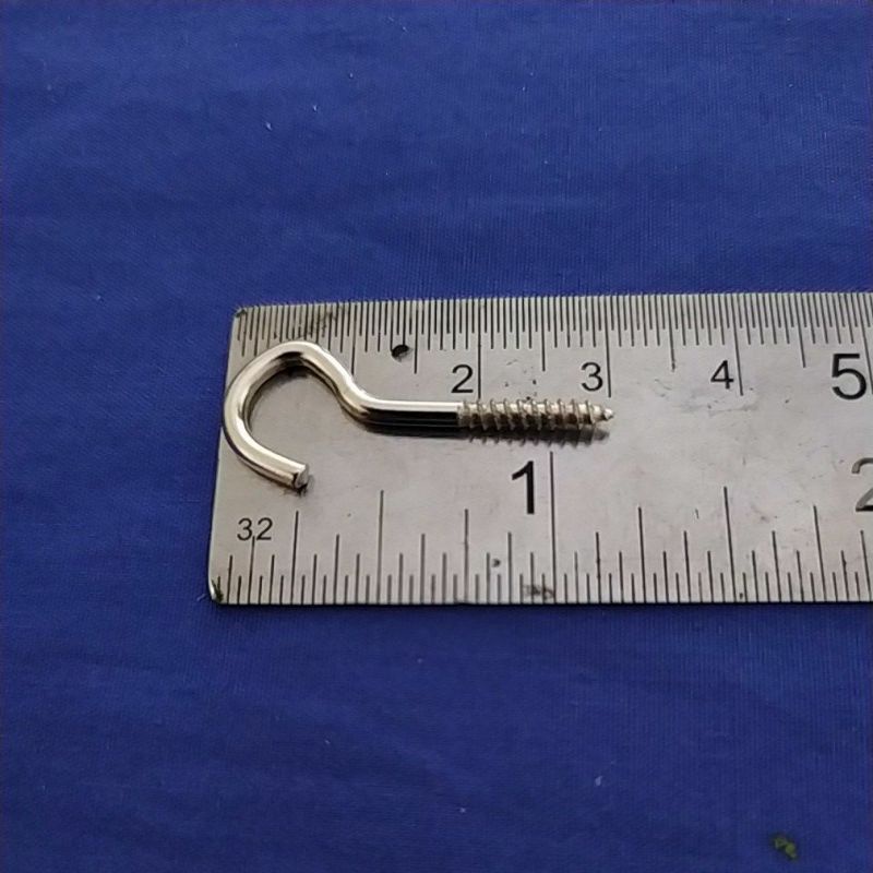 Skrup gantung buka no 2 isi 1 kotak/ Screw Hooks