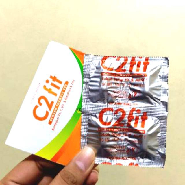 C2Fit Suplemen Vitamin C 24 Jam C24Fit Vit C Jaga Imun Tubuh Selama 24 Jam