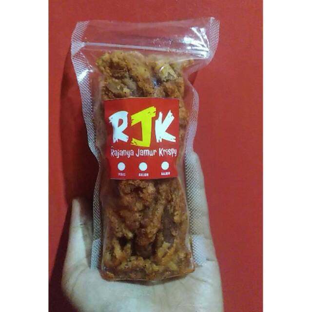 

Keripik Jamur Tiram Krispy Pedas