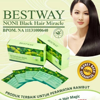 Bestway Noni  Hair Dye Black Hair Magic 20 s Shampoo Noni  