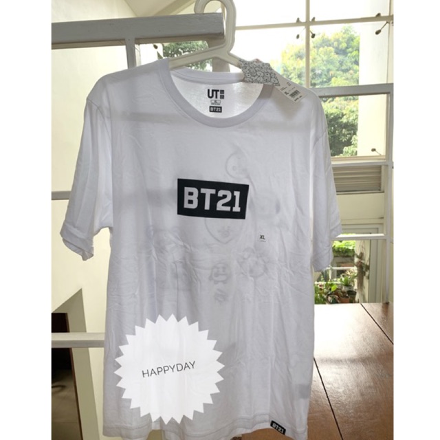 BTS BT21 Uniqlo Cotton Round Neck T-shirt