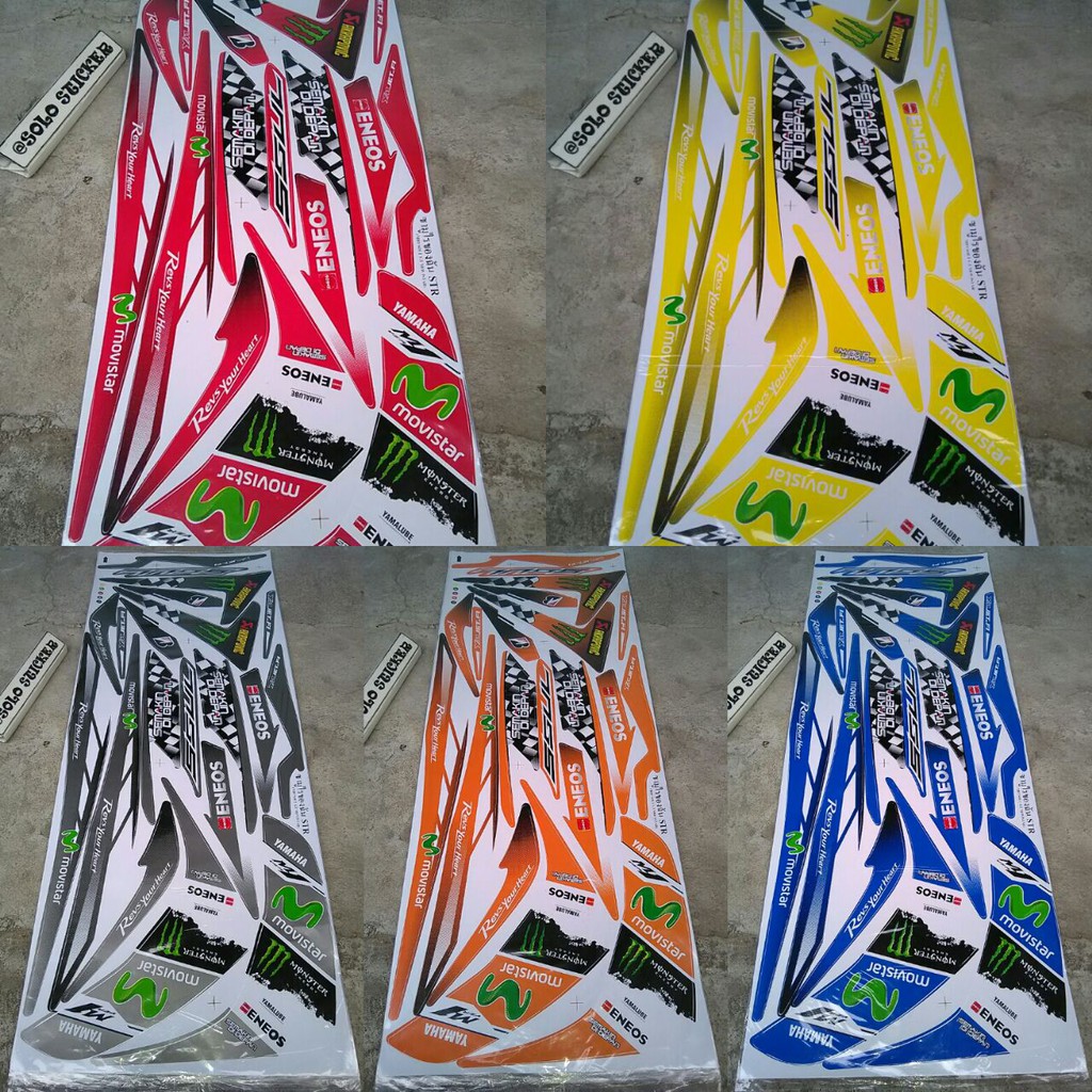 Bisa Cod Striping Sticker Variasi Yamaha Mio Soul Gt Movistar