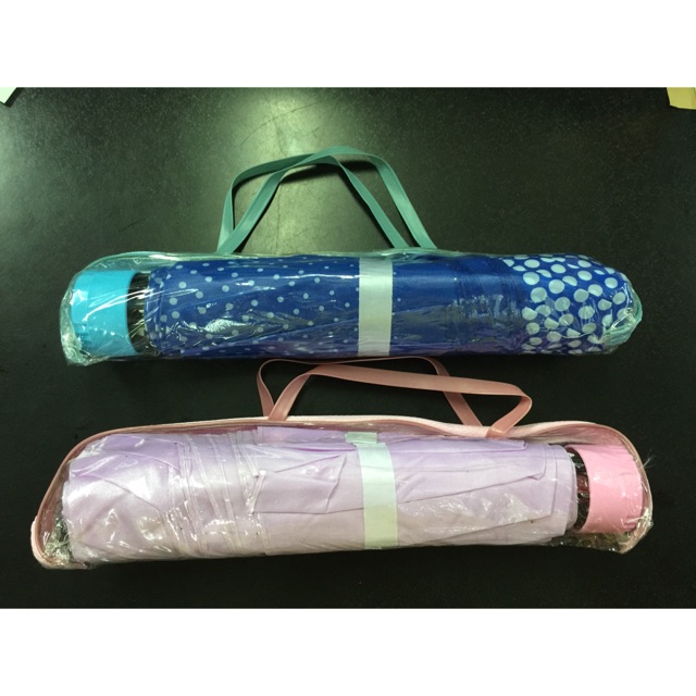 MURAH Payung Lipat Motif Kotak Kotak / polos 25cm Diameter 96cm