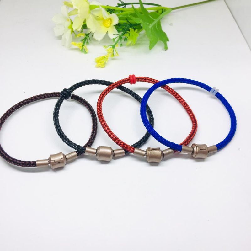 COD✅ [FREE 2 PEMBATAS] Gelang Tali Kawat Wirerope inisial liontin huruf waterproof