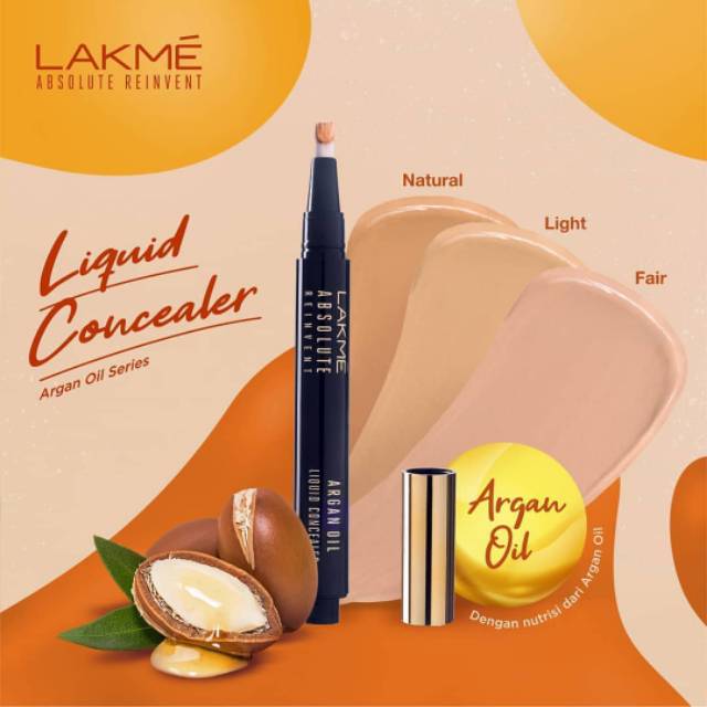 LAKME AVSOLUTE REINVENT ARGAN OIL LIQUID CONCEALER | Shopee Indonesia