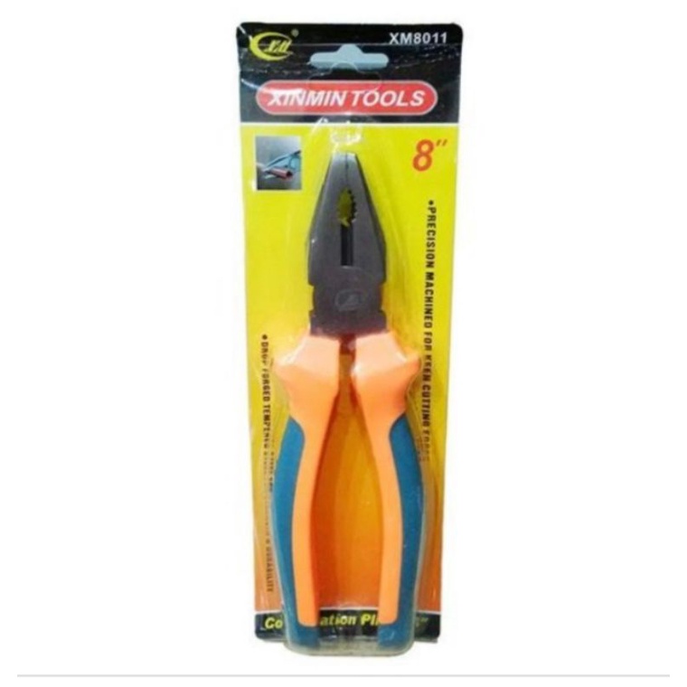 Murah _ Tang jepit kombinasi 8" dan 6" xinmin tools bahan baja carbon