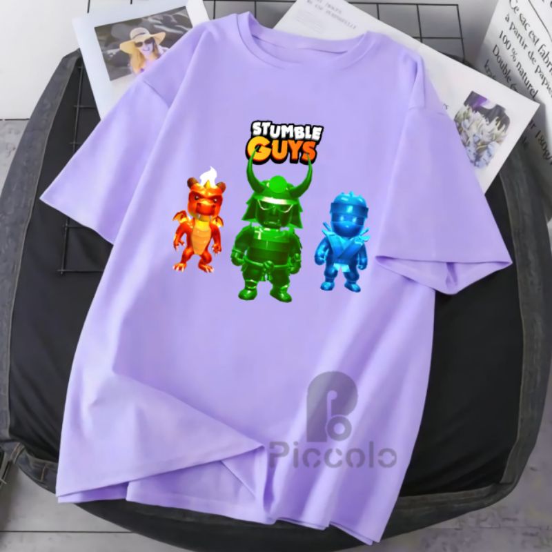 baju kaos anak stumble guys bahan premium Free nama