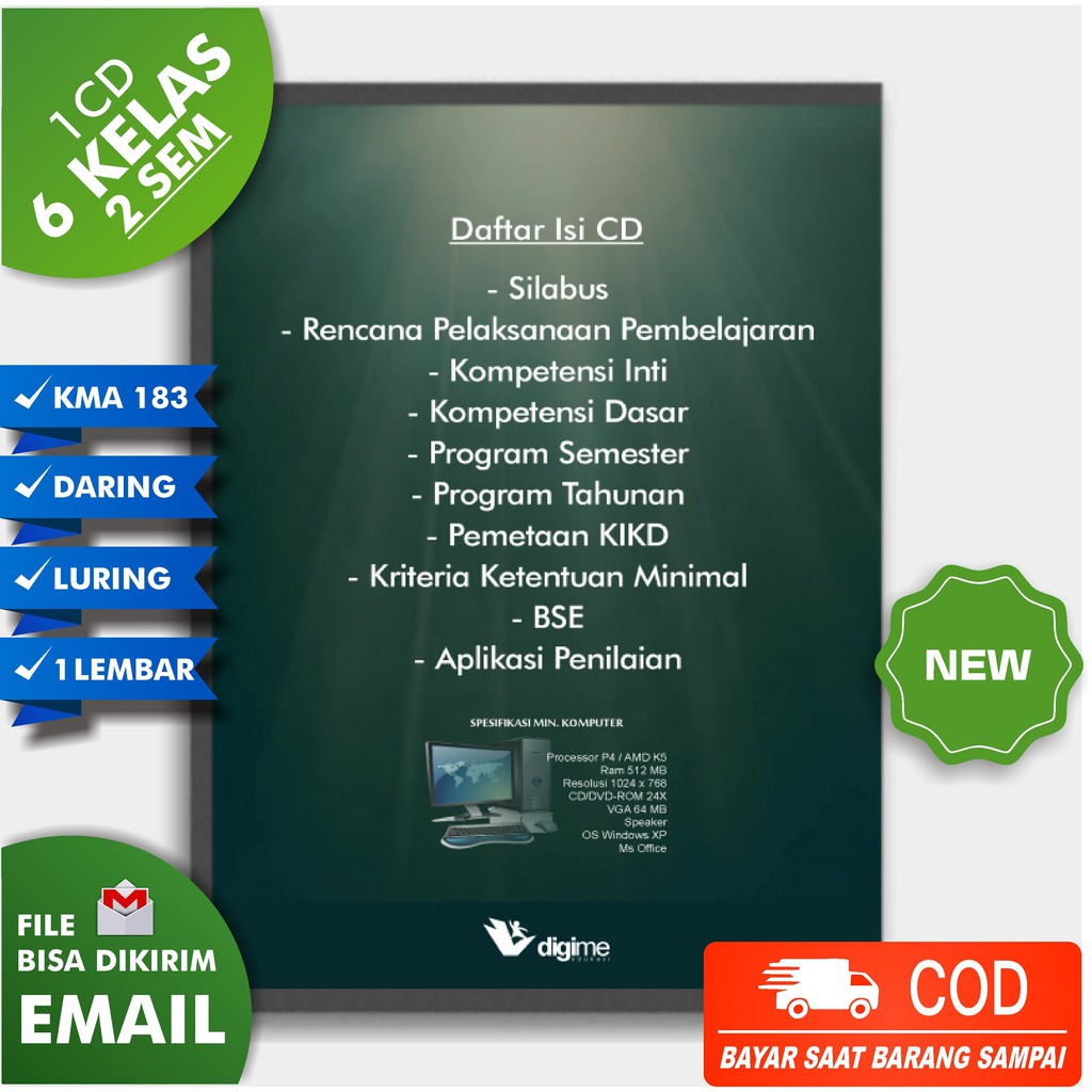 Cd Rpp Mi Bahasa Arab Kelas 1 6 Kma 183 184 1 Lembar Daring Dan Luring K13 Th 21 22 Shopee Indonesia