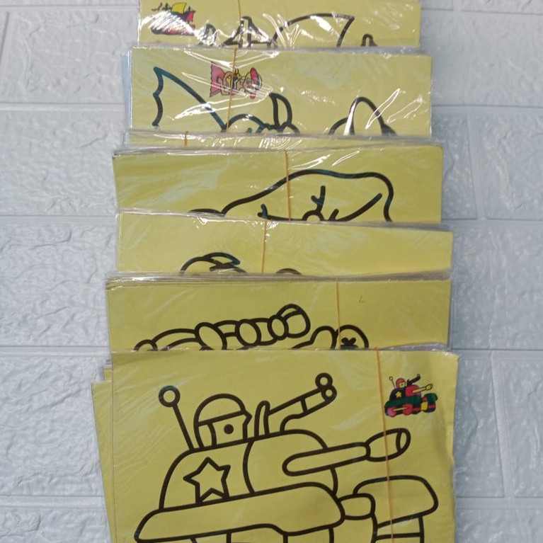 

Mainan Anak Kreatifitas Kertas Gambar Kecil Mewarnai dengan Pasir