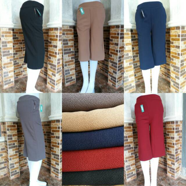 Terbaru!! Celana kulot 7/8 murah / kulot wanita trendy / nyaman di pakai / kulakan murah