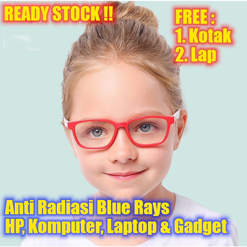 COD ORI READY Kacamata Anak Anti Radiasi HP Komputer Laptop Blue Rays Elastis Lembut-6