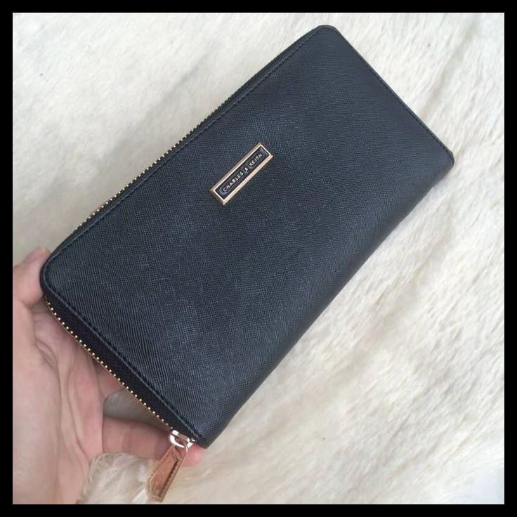 Tas Wanita | Tas Branded | Tas cewek | CK zip Wallet - Hitam