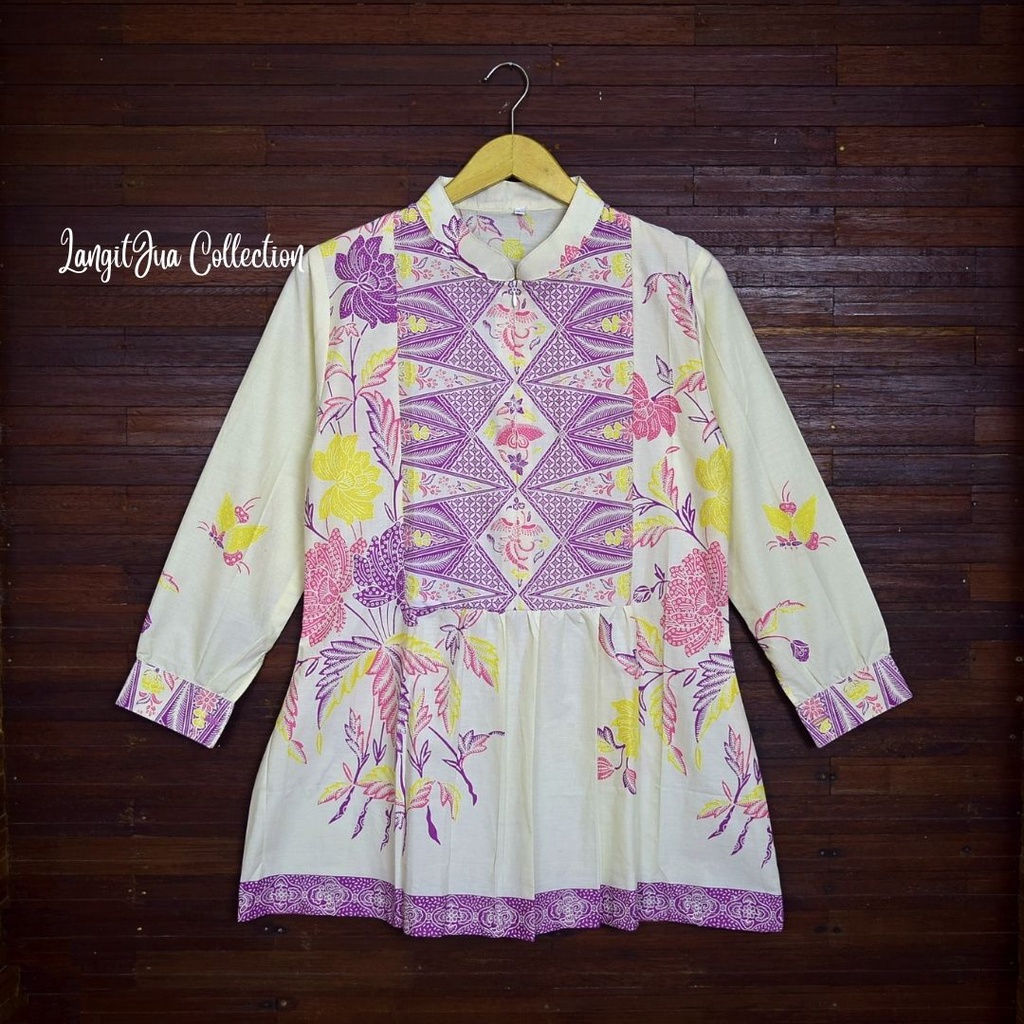 ISYANA BLOUSE BATIK TIGA NEGERI | BLUS BATIK KERJA KEKINIAN