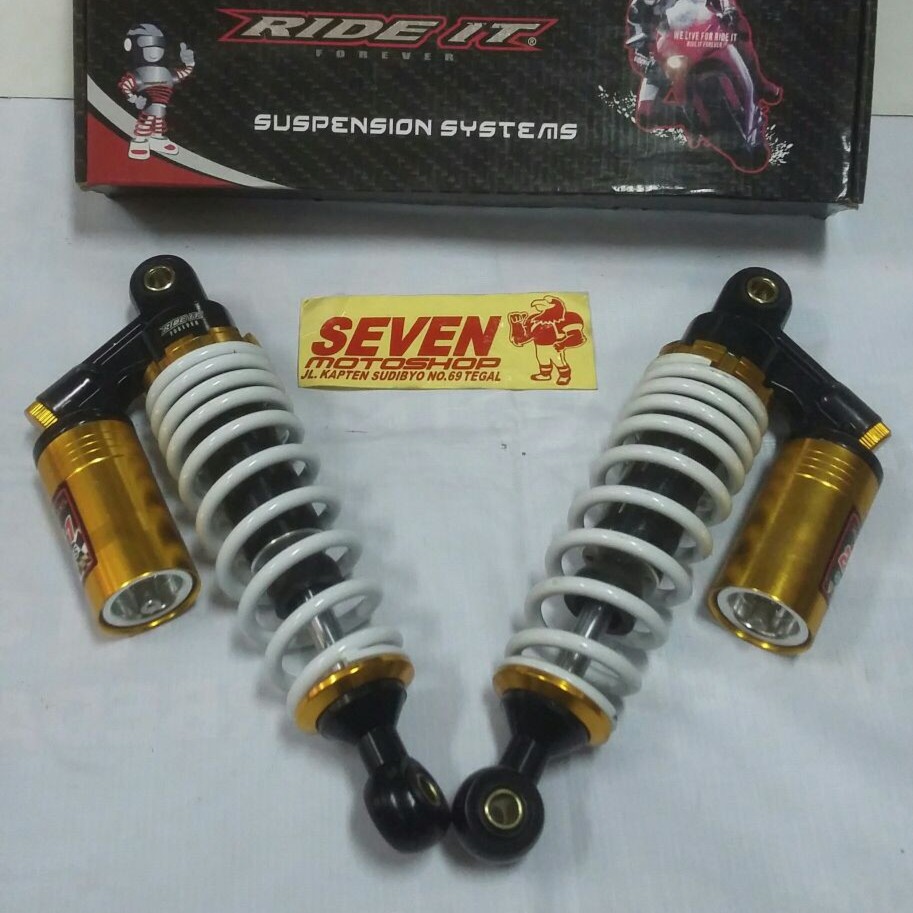 SHOCK BEBEK YAMAHA TABUNG ATAS RI251 270 WHITE RIDE IT