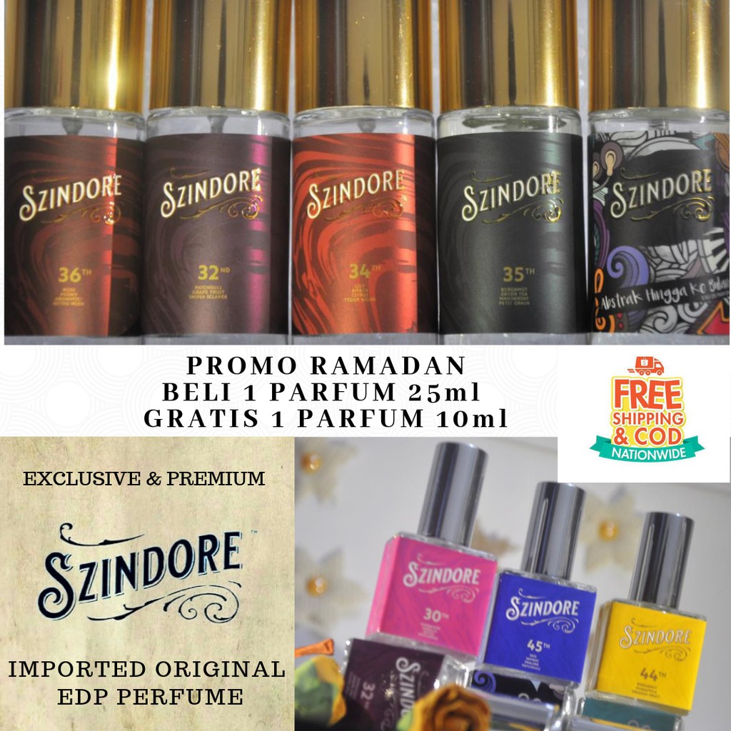 [BUY 1 FREE 1] SZINDORE ORIGINAL IMPOR EDP PARFUM