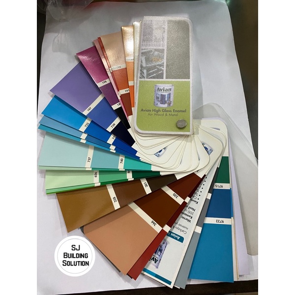 Katalog Cat / Katalog Kipas / Fandeck Avian Brands Cat Minyak Tinting Komputer Kartu Warna / Color C