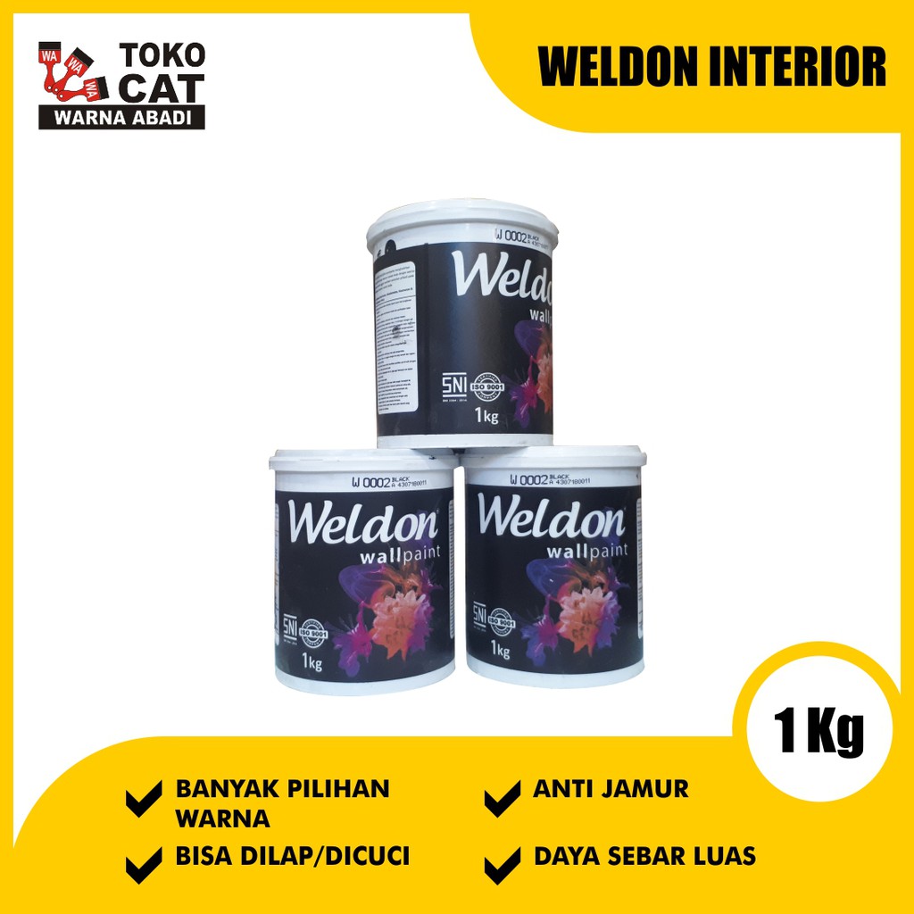 CAT TEMBOK WELDON 1 KG - KHUSUS INTERIOR