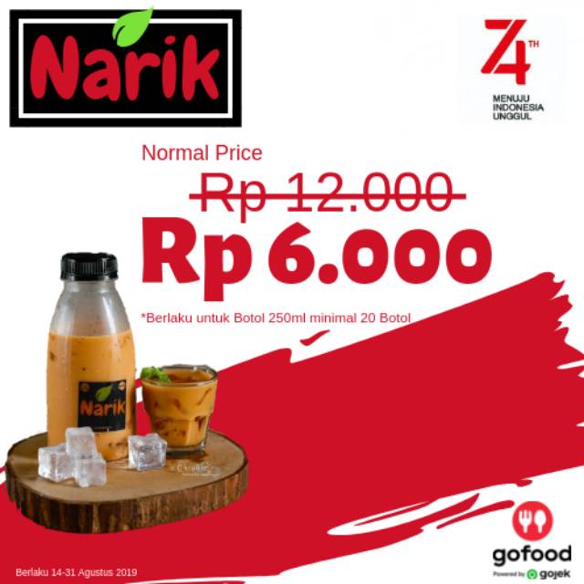 

Narik Thai Tea Promo Merdeka | thaitea greentea taro tehtarik